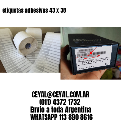 etiquetas adhesivas 43 x 38