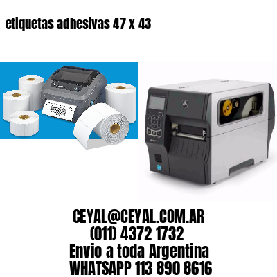 etiquetas adhesivas 47 x 43