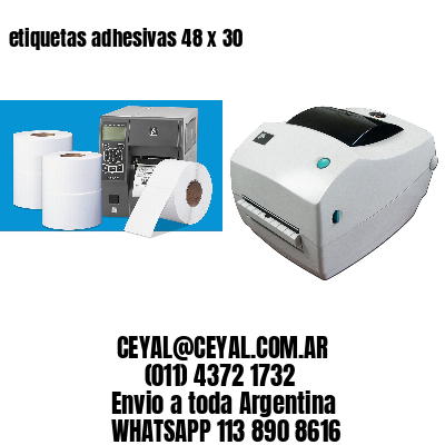 etiquetas adhesivas 48 x 30