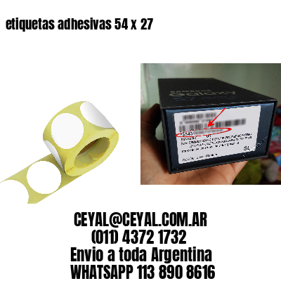 etiquetas adhesivas 54 x 27