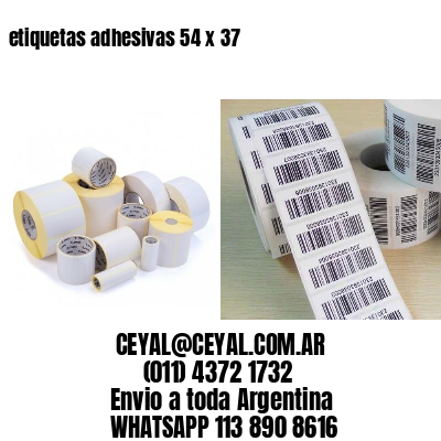 etiquetas adhesivas 54 x 37
