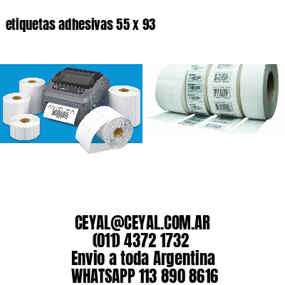 etiquetas adhesivas 55 x 93