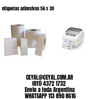 etiquetas adhesivas 56 x 39