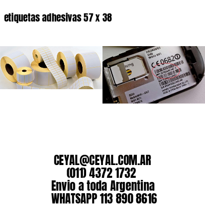 etiquetas adhesivas 57 x 38