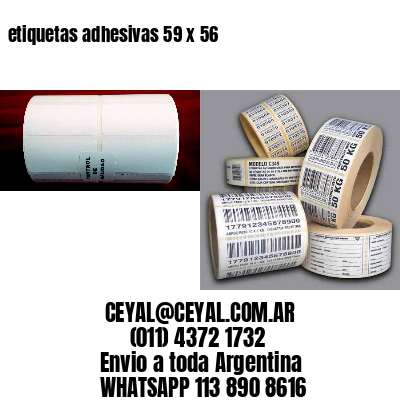 etiquetas adhesivas 59 x 56