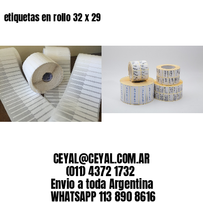 etiquetas en rollo 32 x 29