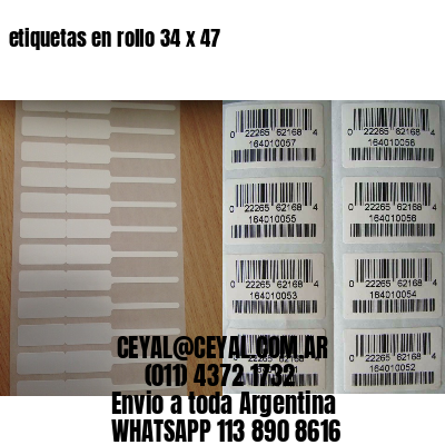 etiquetas en rollo 34 x 47