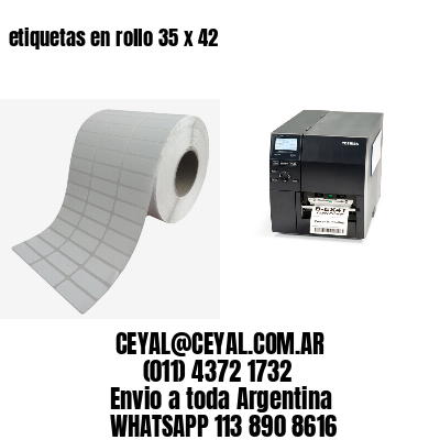 etiquetas en rollo 35 x 42