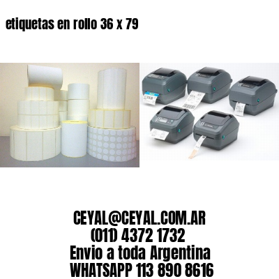 etiquetas en rollo 36 x 79