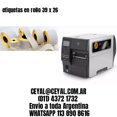 etiquetas en rollo 39 x 26