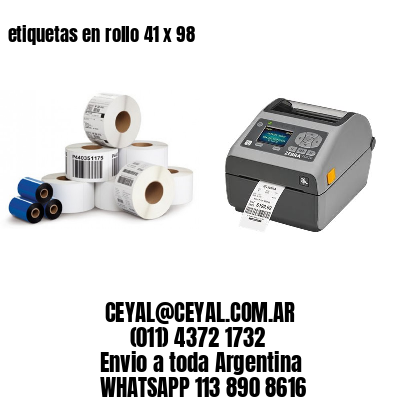 etiquetas en rollo 41 x 98