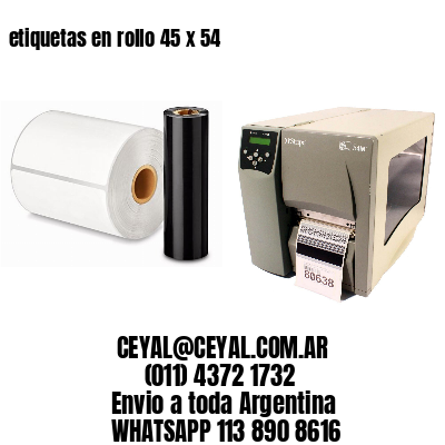 etiquetas en rollo 45 x 54