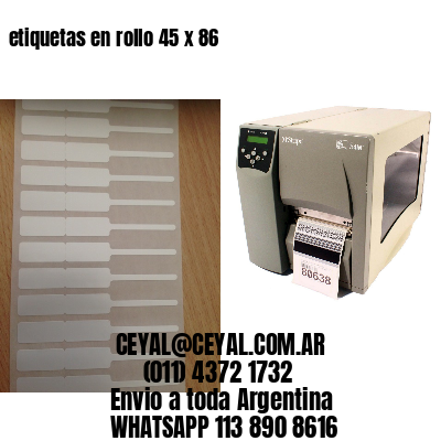 etiquetas en rollo 45 x 86