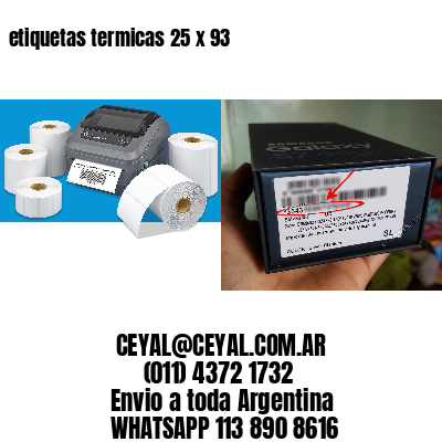 etiquetas termicas 25 x 93