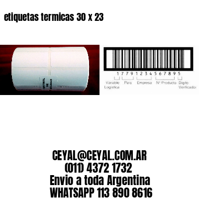 etiquetas termicas 30 x 23