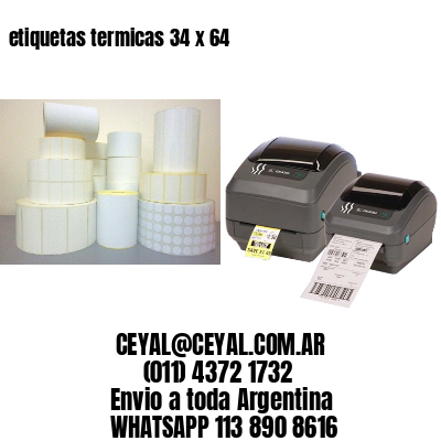 etiquetas termicas 34 x 64