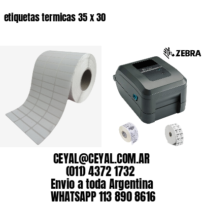 etiquetas termicas 35 x 30