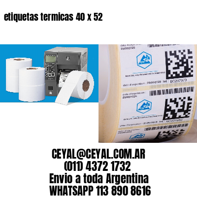etiquetas termicas 40 x 52