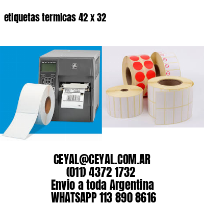 etiquetas termicas 42 x 32