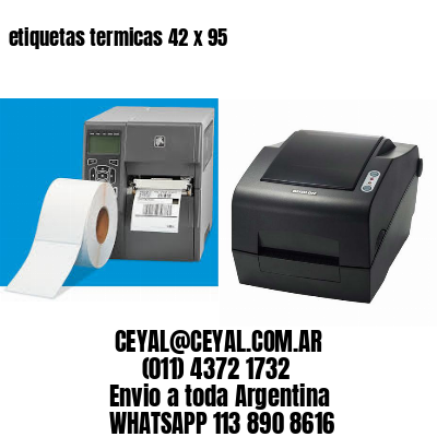 etiquetas termicas 42 x 95