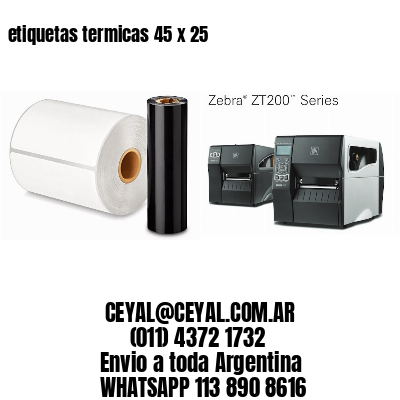 etiquetas termicas 45 x 25