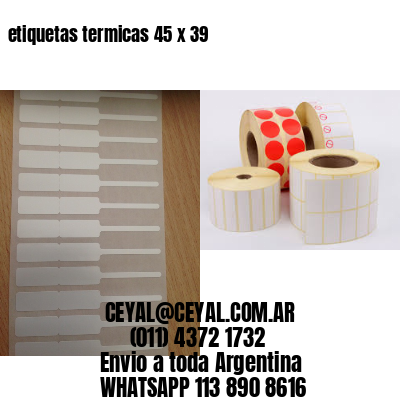 etiquetas termicas 45 x 39
