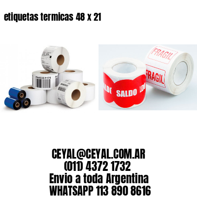 etiquetas termicas 48 x 21