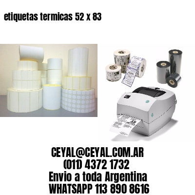 etiquetas termicas 52 x 83