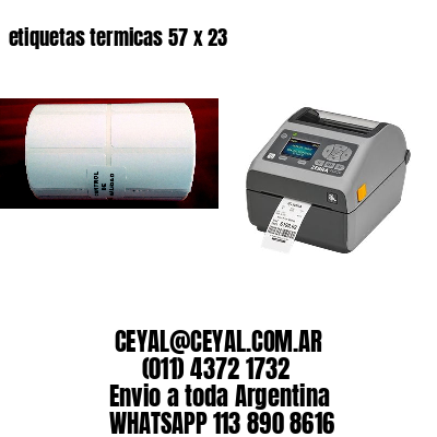 etiquetas termicas 57 x 23