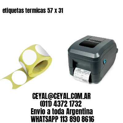 etiquetas termicas 57 x 31