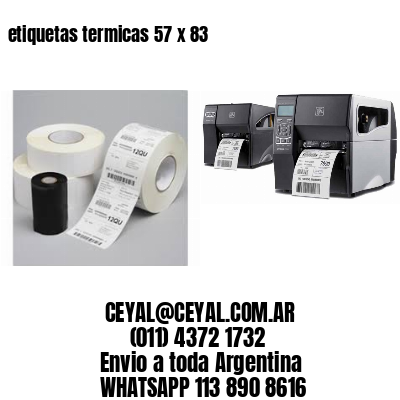 etiquetas termicas 57 x 83