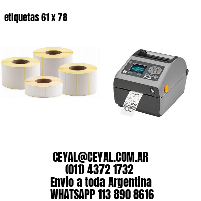 etiquetas 61 x 78