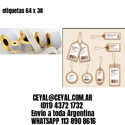 etiquetas 64 x 38