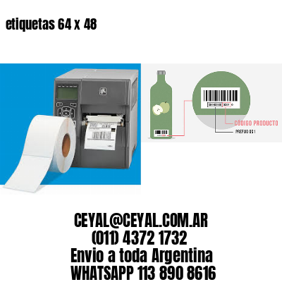 etiquetas 64 x 48