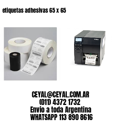 etiquetas adhesivas 65 x 65