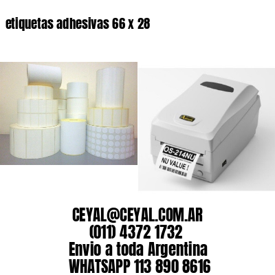 etiquetas adhesivas 66 x 28