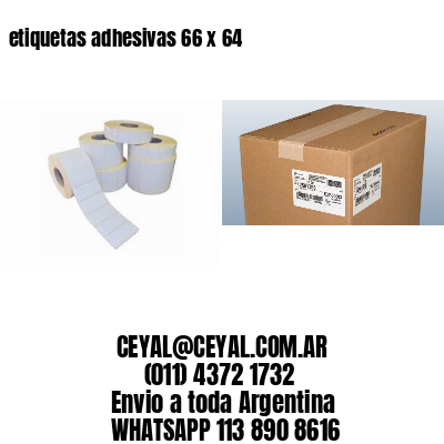 etiquetas adhesivas 66 x 64