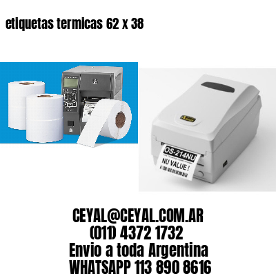 etiquetas termicas 62 x 38