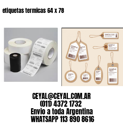 etiquetas termicas 64 x 78