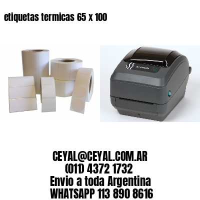 etiquetas termicas 65 x 100