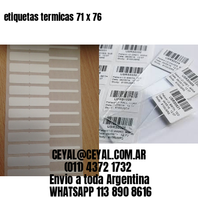 etiquetas termicas 71 x 76