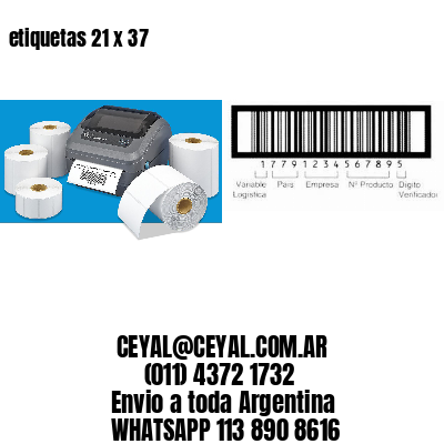 etiquetas 21 x 37