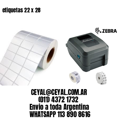 etiquetas 22 x 28