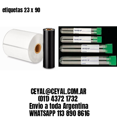 etiquetas 23 x 90