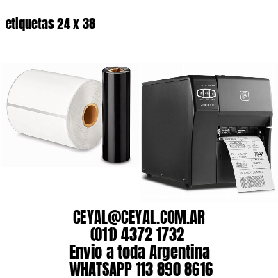 etiquetas 24 x 38