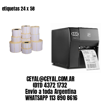 etiquetas 24 x 58