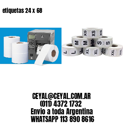 etiquetas 24 x 68