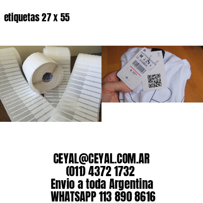 etiquetas 27 x 55