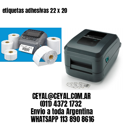 etiquetas adhesivas 22 x 20