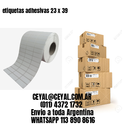 etiquetas adhesivas 23 x 39